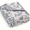 Ultra-Soft Paw Print Pet Blanket — Cozy & Machine Washable