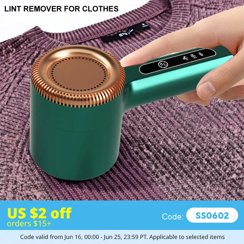 LintLift Pro — Portable Electric Fabric Shaver